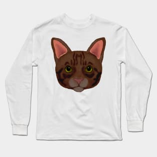 Brown Tabby cat Long Sleeve T-Shirt